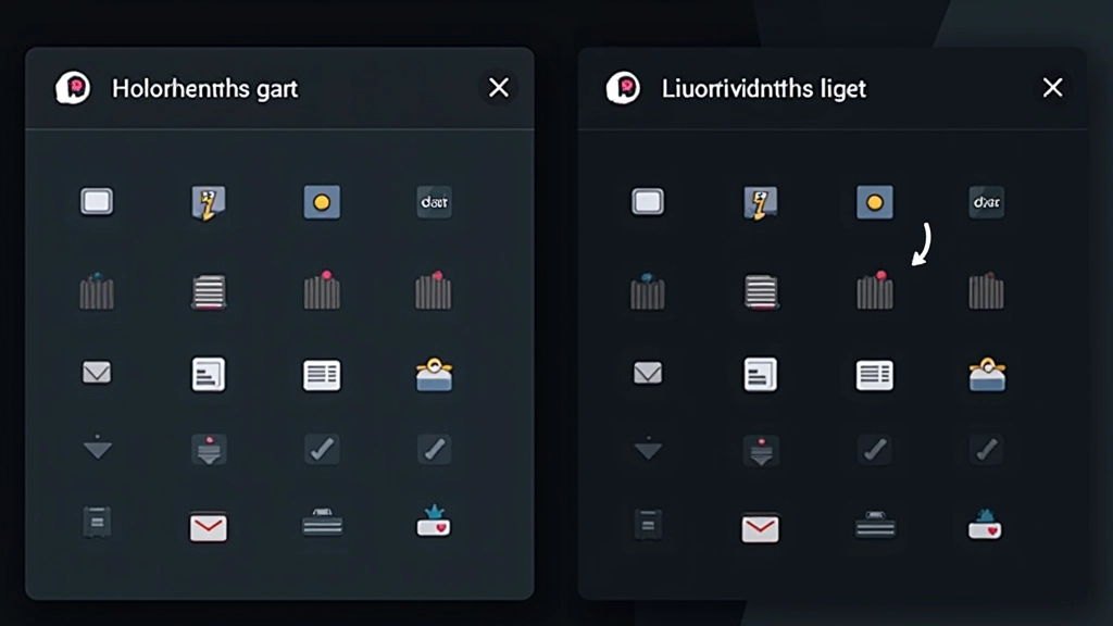 Comparison view showing the same icon in light and dark themes with stroke weight and color adjustments highlighted